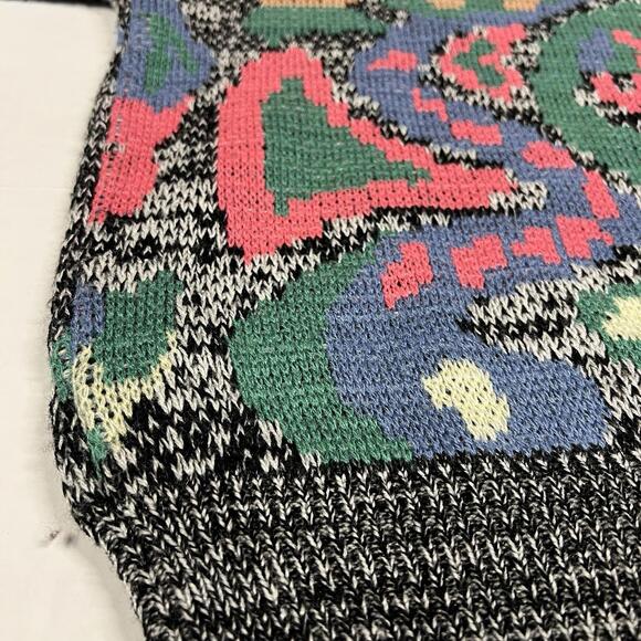 Vintage Heet Sportswear Thick Sweater Geometric Abstract Sweatshirt Sz M - Picture 9 of 10